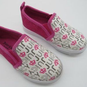 Juicy Couture* LiL Petaluma Sparkly Pink with‎ White Soles Size~ 8M